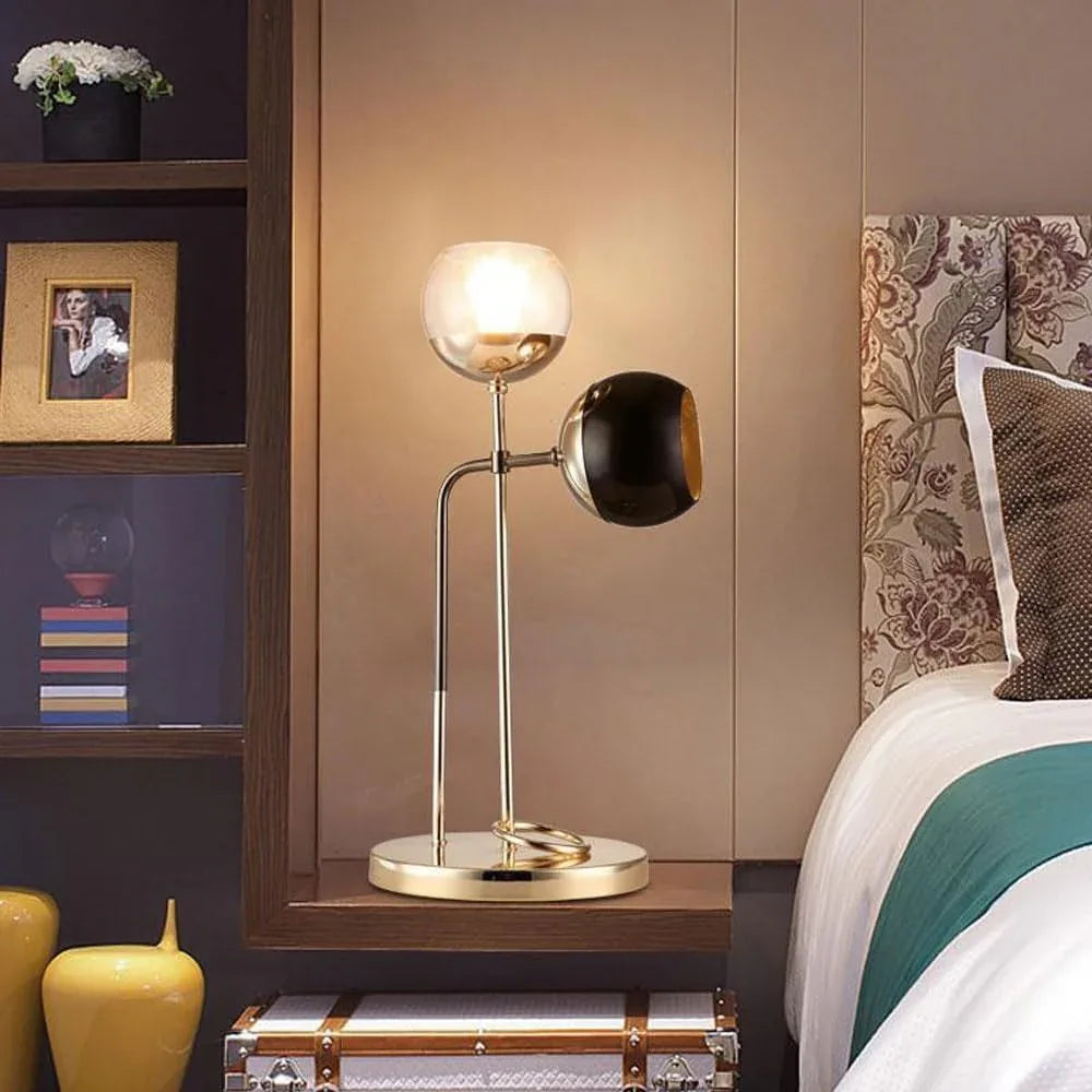 Audara-Simple Creative Living Room Study Warehouse Desk Light Scandinavian Fashion Glass Desk Lamp Office Club Villa Dining Room Lighting Fixture Cafe Showroom Showcase Table Lamp