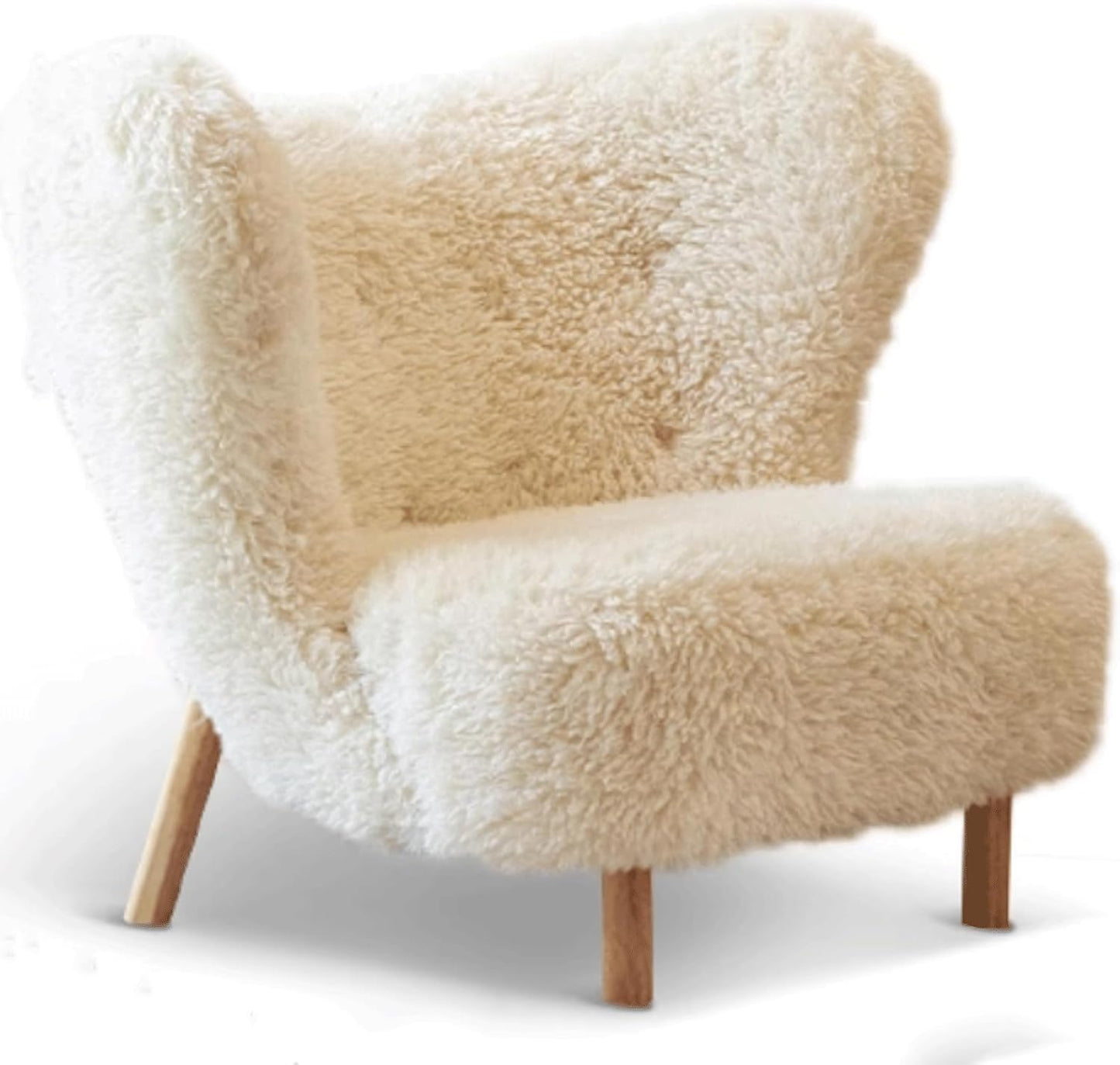 Audara-Floral Fabric Leisure Single Sofa Chair 34 Inch Small-Sized Compact Living Room Chairs with Wrap Around Wingback Chair Furniture Suitable for Bedrooms, Offices, and Hotels