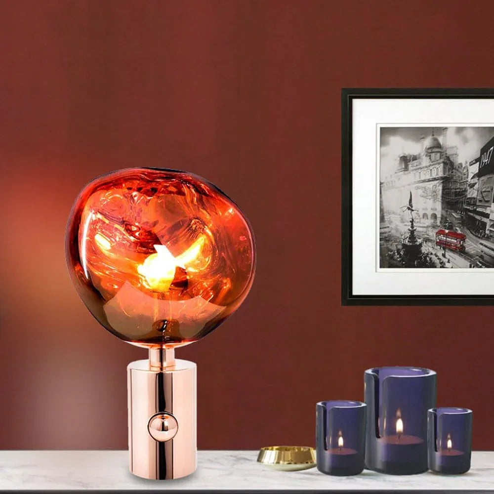 Audara-Creative Warm Living Room Bedroom Desk Light French Romantic Sphere Acrylic Desk Lamp Restaurant Coffee Shop Bar Table Lamp Office Apartment Dormitory Mall Decoration Lighting Fixture