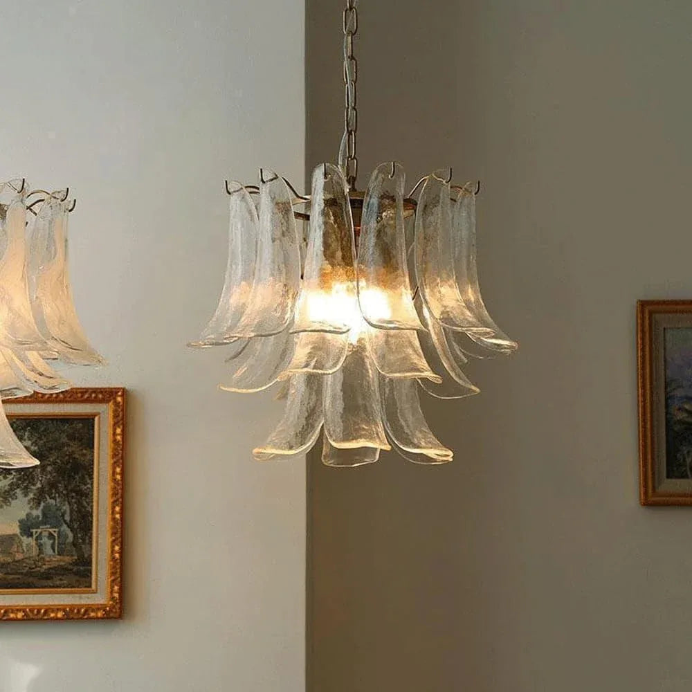 Audara-16-inch Crystal Chandeliers Can Be Installed in Various Spaces Such As Bedrooms, Hotels, and Kitchen Islands. Small Chandelier for Living Room in Minimalist European Style.