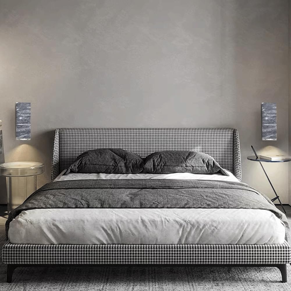 Audara-Wabi-sabi Wind Gray Wall Lamp Bedroom Minimalist Backdrop Wall Lights Designer Staircase Aisle Sconces B&B Vintage Bedside Mounted Lighting Fixture
