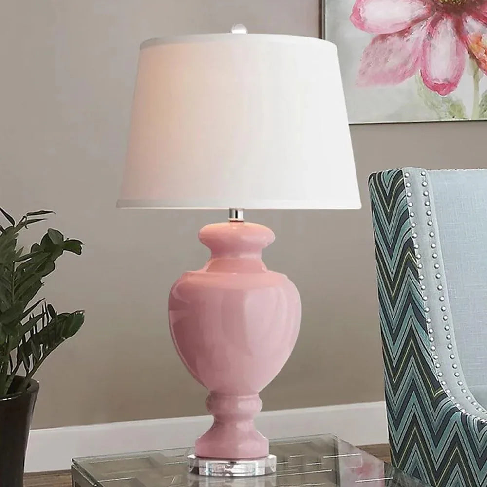 Audara-Modern Personalized Study Office Living Room Desk Light Warm Romantic Fabric Glass Desk Lamp Bedroom Bedside Mall Table Lamp Villa B&B Restaurant Coffee Shop Lighting Fixture