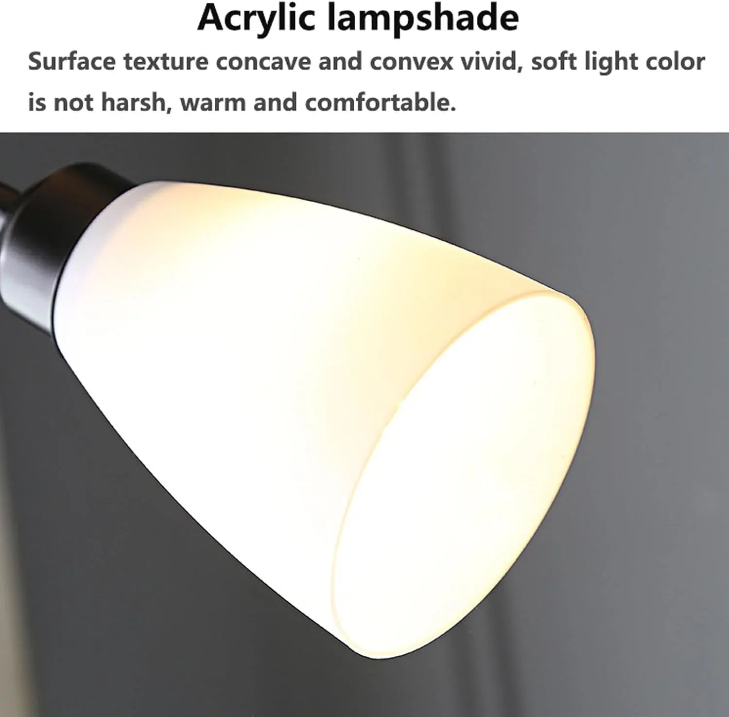 Audara-Modern Simple Metal Acrylic Floor Lamp 1/2 Light Source E26 H67’ Bedroom Living Room Sofa Beside Standing Lamp Restaurant Hotel Torchiere Farmhouse B&B Cafe Decoration Lighting Fixture