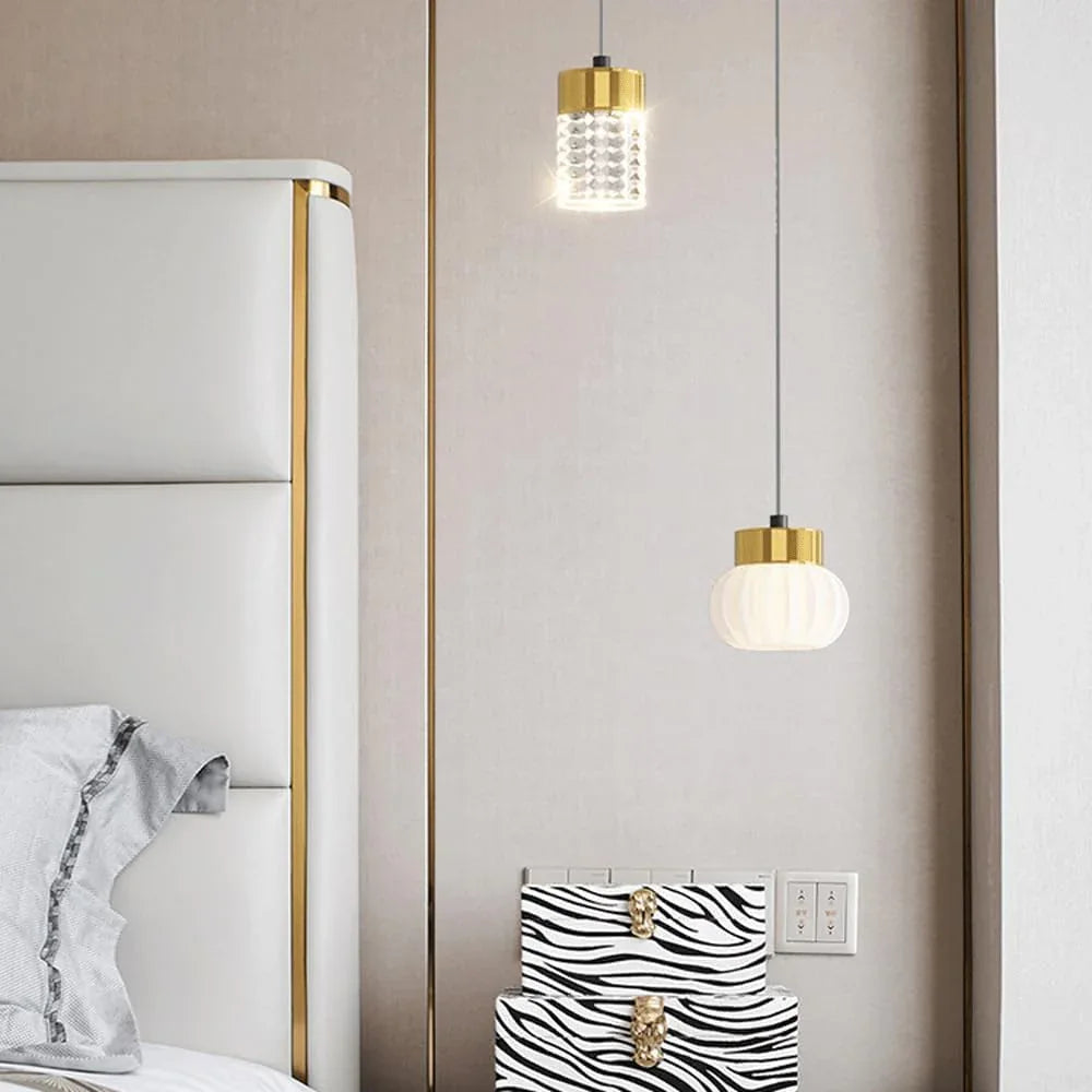 Audara-Small Double-Headed Pendant Light, Decorative Lamp, Bohemian Style, European Minimalist Style, Suitable for Bedrooms, Hotels, Entryways, Kitchen Islands, and Other Scenarios.