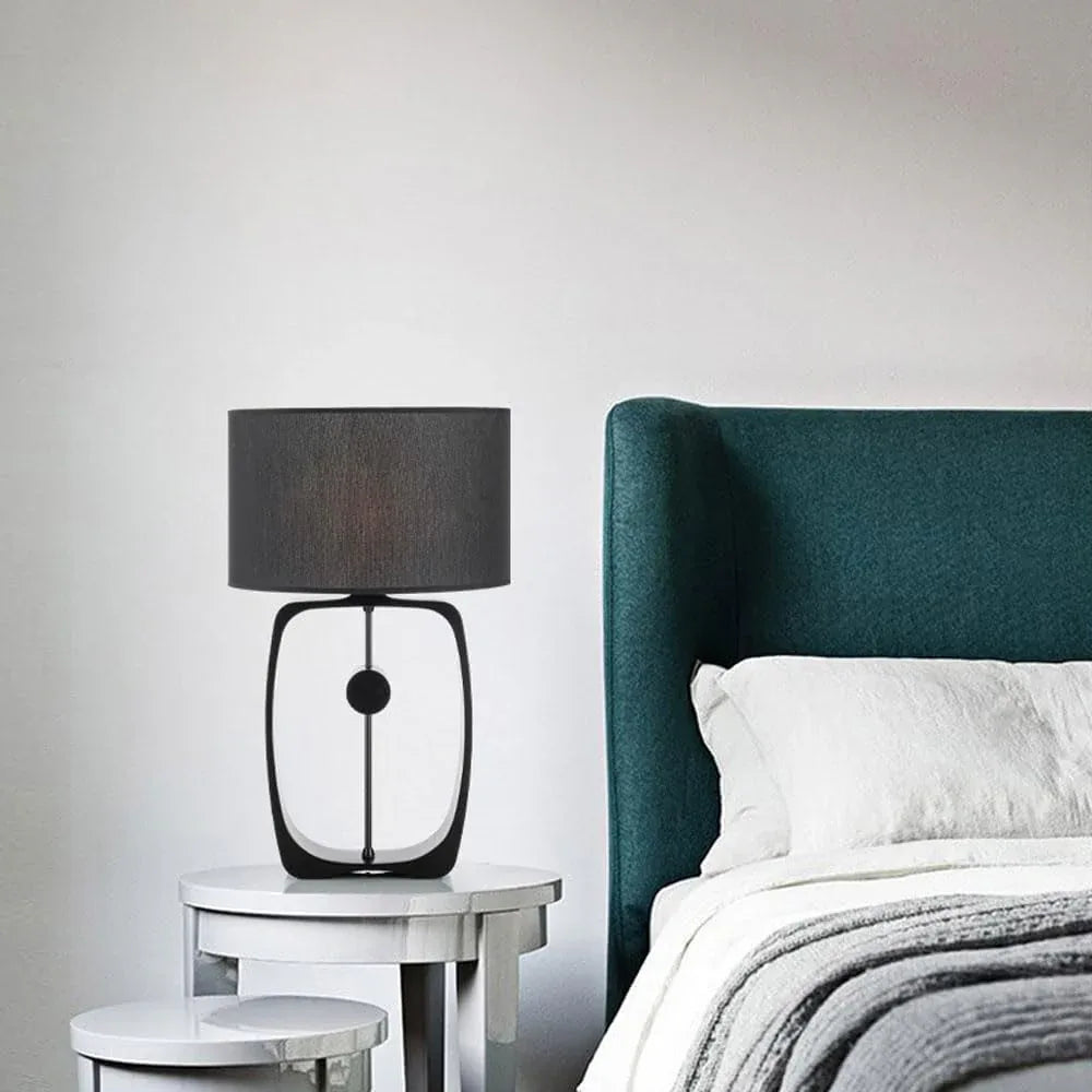 Audara-Scandinavian Simple Living Room Bedroom Desk Light Fashion Luxury Black Metal Desk Lamp Sample Room Showroom Kitchen Table Lamp Villa Mall Hotel Front Desk Coffee Shop Lighting Fixture