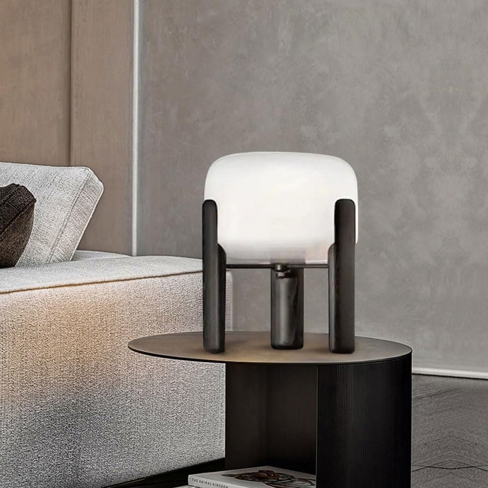 Audara-Modern Luxury Light Luxury Bedroom Bedside Living Room Desk Light Scandinavian Creative Wood Glass Desk Lamp Restaurant Club B&B Hotel Front Desk Lighting Fixture Office Dormitory Table Lamp