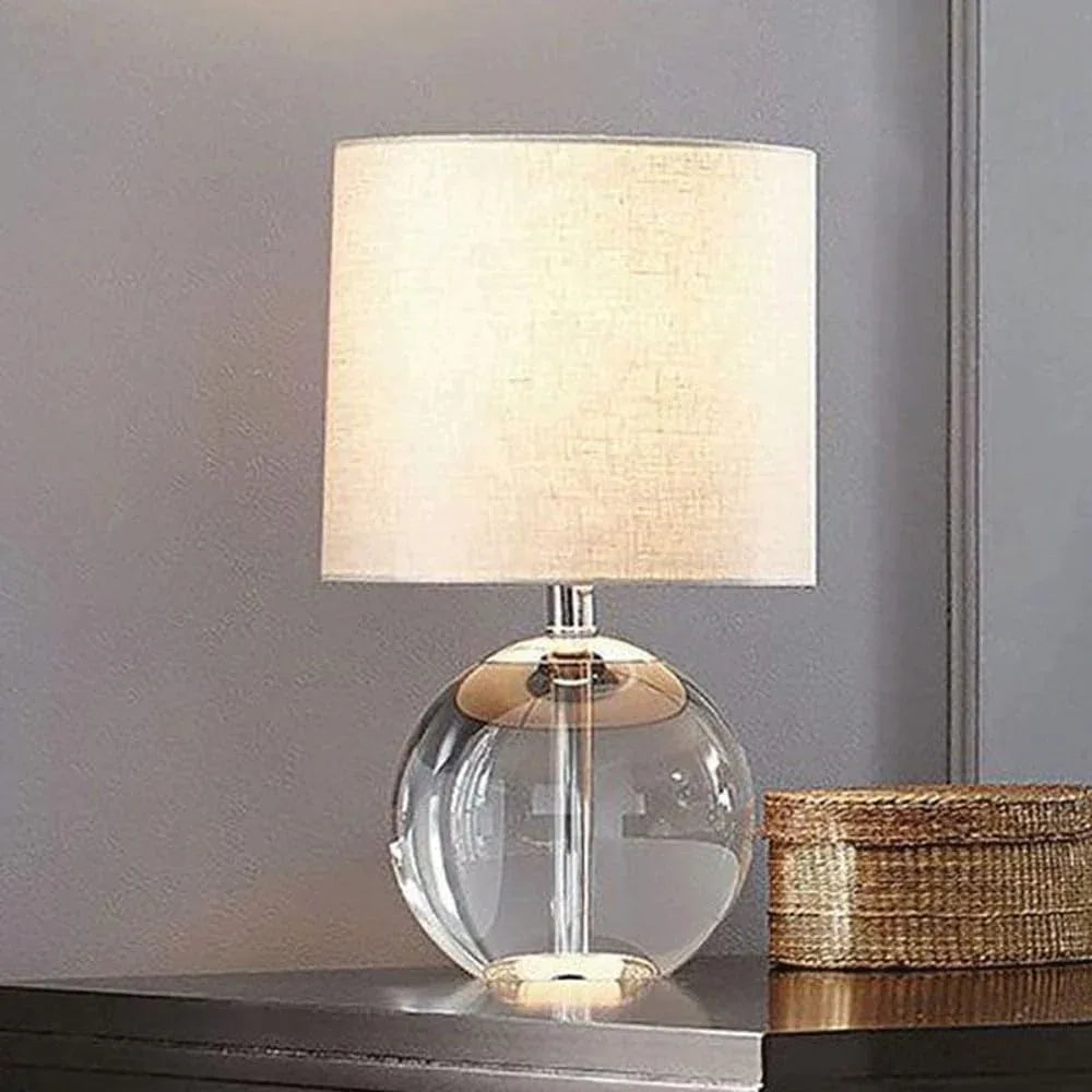 Audara-Modern Simple Crystal Fabric Desk Lamp Creative Light Luxury Bedroom Bedside Study Desk Light Living Room Counter Tea House Table Lamp Sample Room Exhibition Stand Farmhouse Lighting Fixture