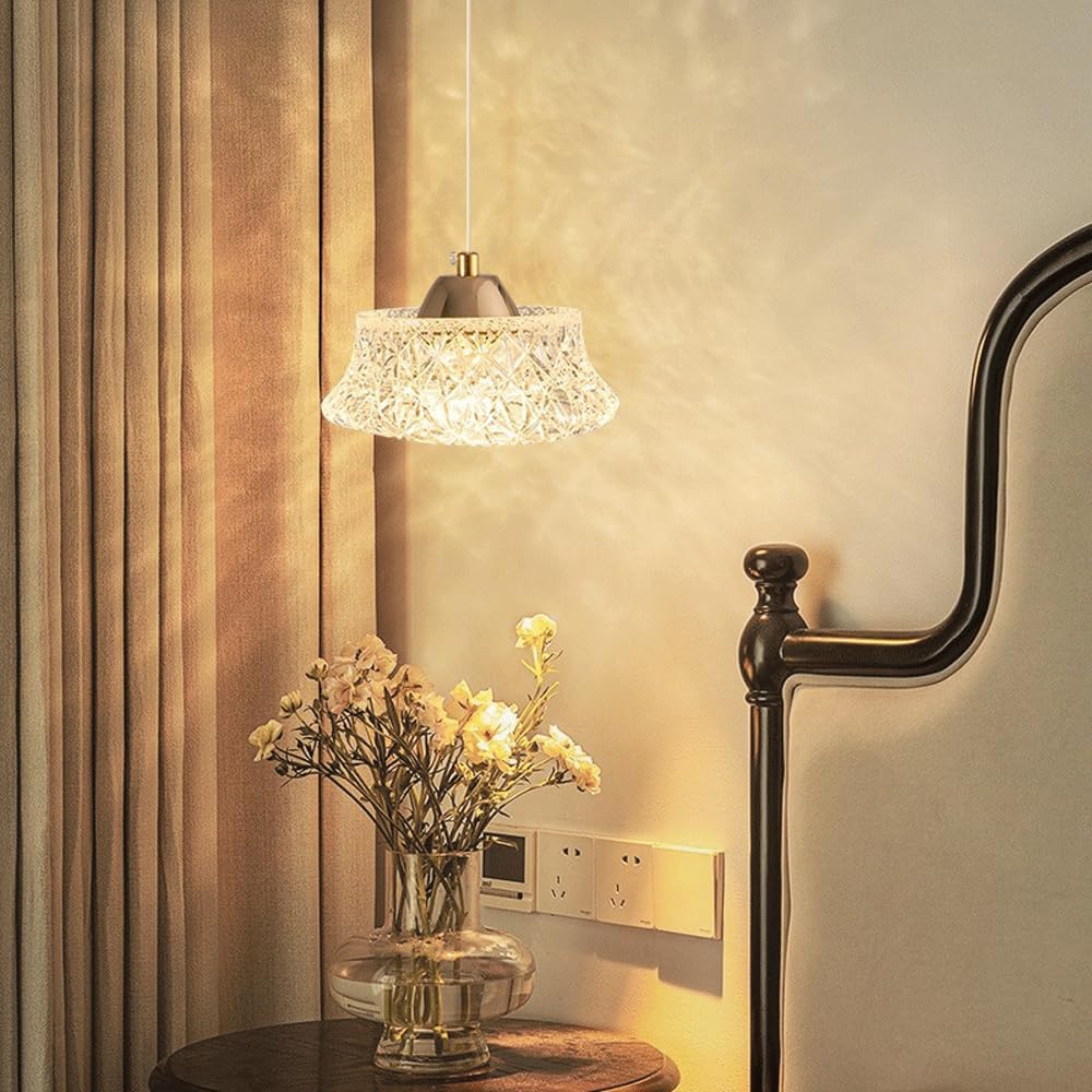 Audara-6-inch Bohemian Luxury Crystal Pendant Light: Its Small Size Easily Adapts to Various Spaces, Including Bedrooms, Hotels, Studies, Living Rooms, Kitchens, Islands, and Entryways.