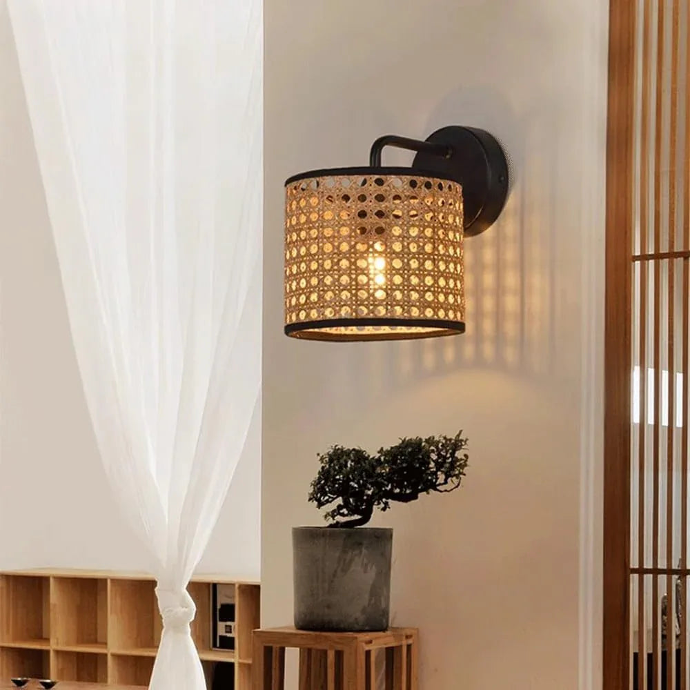 Audara-Japanese Simple Wall Lamp Creative Personalized Bedside Wall Lights B&B Hotel Zen Sconces Bedroom Aisle Corridor Mounted Lighting Fixture