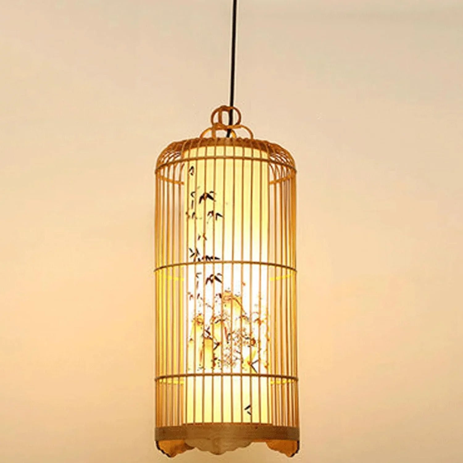 Audara-10-inch Boho Light Fixtures Ceiling Woven Pendant Light Crafted from Rattan and Faux Leather Fabric Suitable for Bedrooms, Hotels, Studies, and Various Spaces Pendant Chandelier