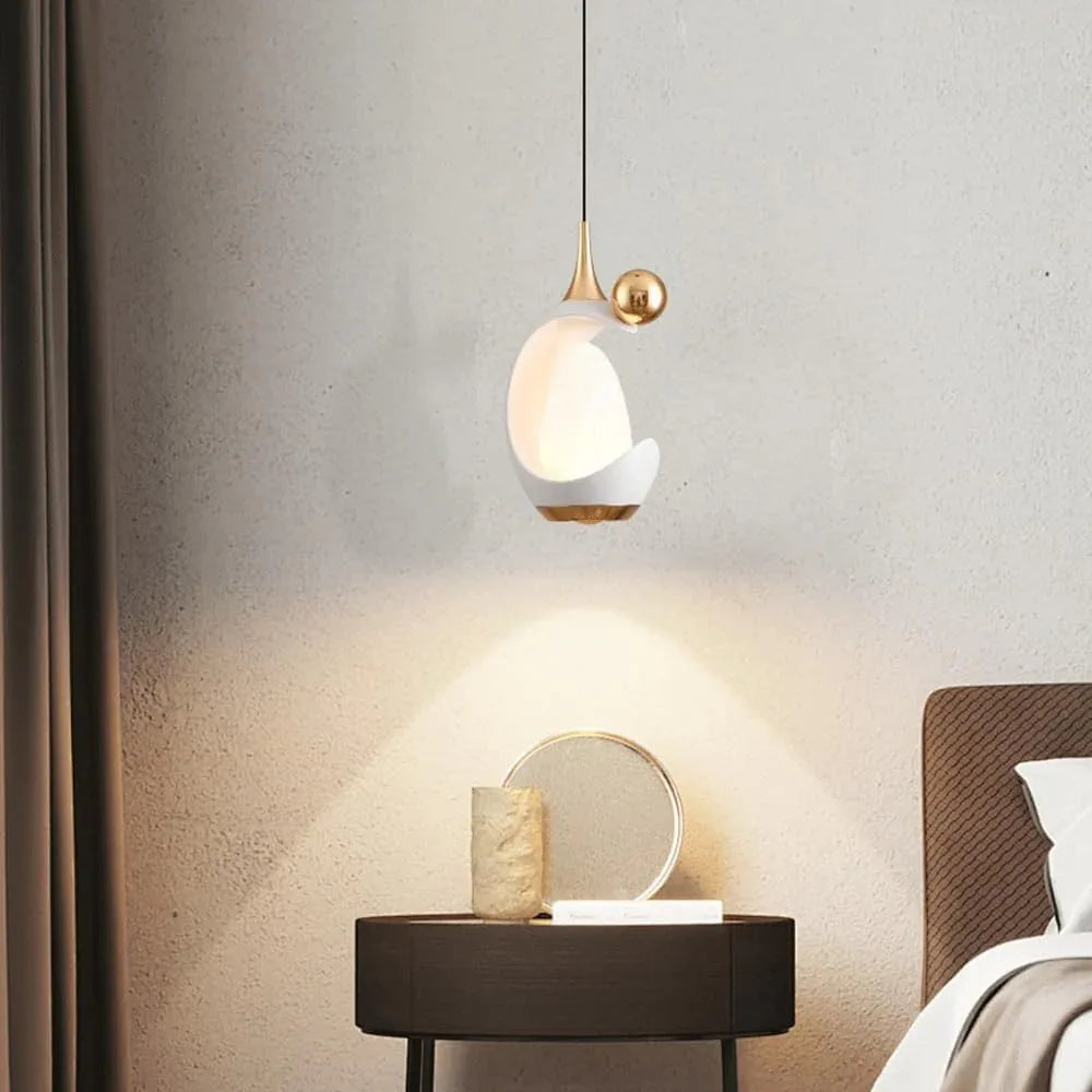 Audara-Modern Simple Liftable 3000K Warm Light Pendant Lightled Creative Light Luxury Bedside Chandeliers 3.74in Three Colors Available HangingLamp Bedroom Hallway Entryway Decor Lighting Fixture