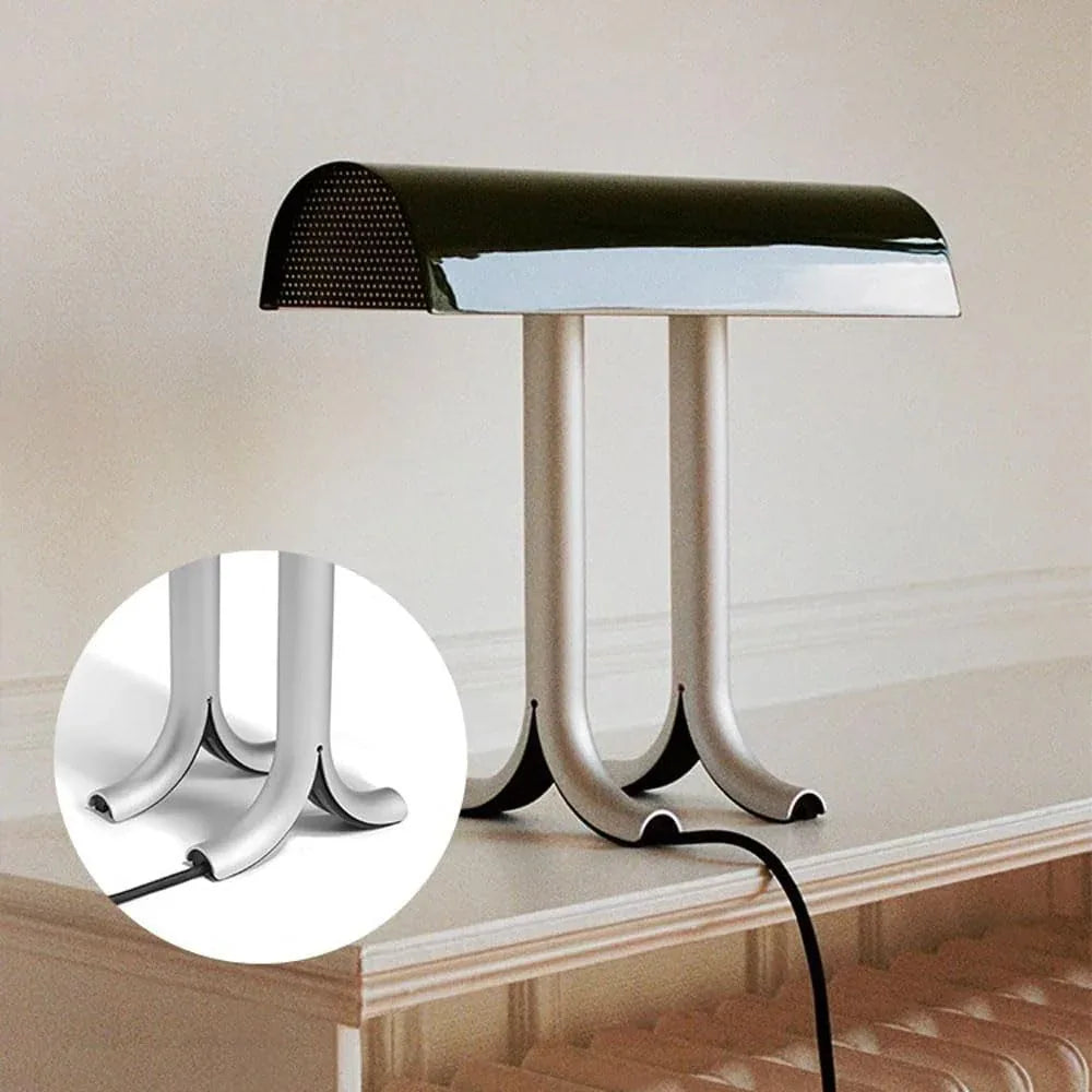 Audara-Scandinavian Designer Model Study Office Desk Light Simple Art Toggle Switch Metal Desk Lamp Living Room Restaurant Workstation Table Lamp Hotel Front Desk Coffee Shop Decoration Lighting Fixture