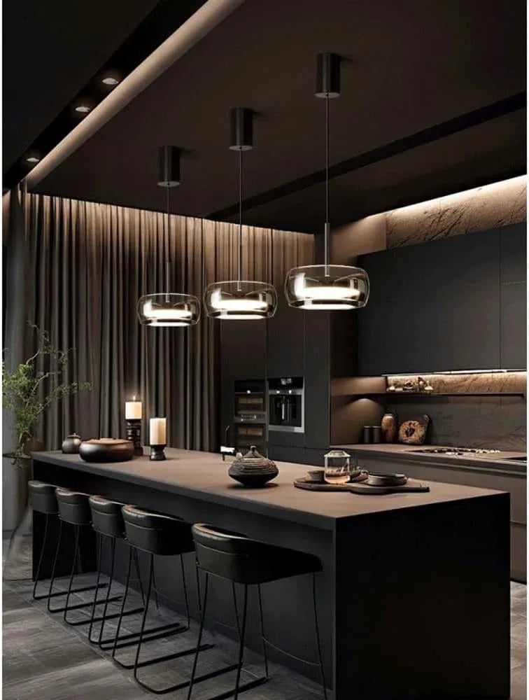 Audara-8-inch Glass Pendant Lights: Small Size, Suitable for Installation in Various Spaces, and Easily Complements Bohemian, European, and Other Styles.