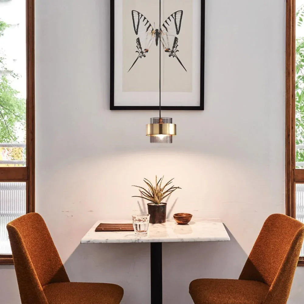 Audara-7-inch Minimalist Glass Pendant Lights Easily Complement Various Decor Styles and Can Be Installed in Bedrooms, Living Rooms, Dining Rooms, Kitchen Islands, Cafes, Offices, and More.