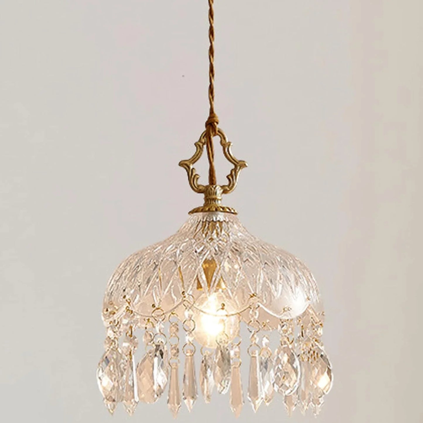 Audara-6-inch Crystal Chandeliers Can Be Installed in Various Spaces Such As Bedrooms, Hotels, and Kitchen Islands. Small Chandelier for Living Room in Minimalist European Style.