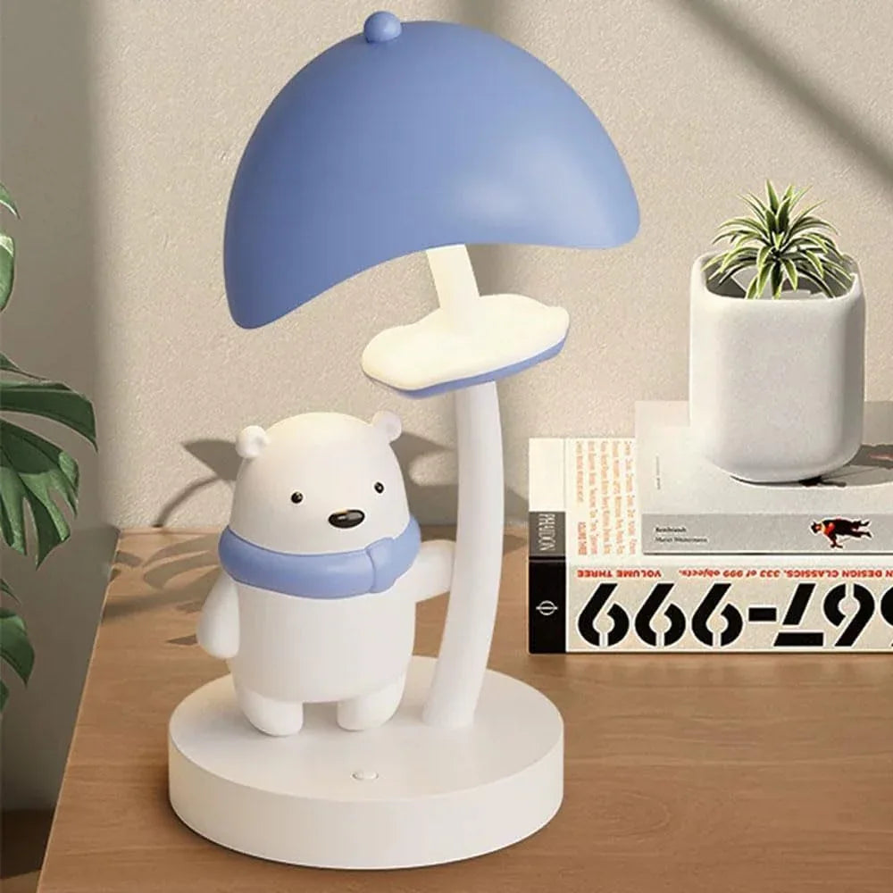 Audara-Creative Cute Bedroom Children's Room Desk Light Warm Bear Metal Resin Desk Lamp Boys and Girls Room Dormitory Table Lamp Kindergarten Amusement Park Children's Clothing Store Lighting Fixture