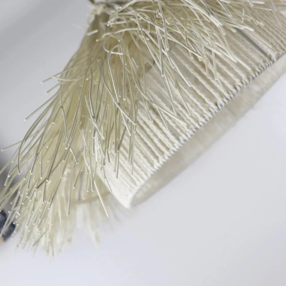 Audara-18-inch Woven Pendant Light Metal Frame Paired with Rattan and Rope Craftsmanship Fresh and Elegant Appearance Retro Without Appearing Old-Fashioned Bohemian Ceiling Light Fixture
