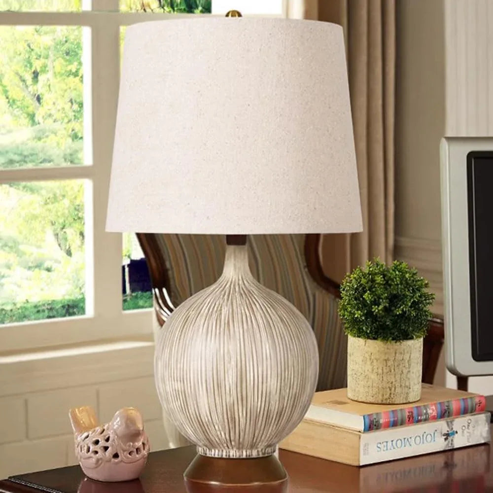 Audara-Personalized Creative Coconut Ceramic Desk Light Modern Simple Study Office Living Room Desk Lamp Villa Mall Front Desk Coffee Shop Table Lamp Sample House Showcase Lighting Fixture