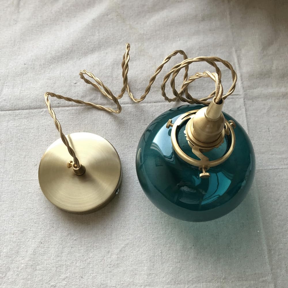 Audara-5-inch Spherical Glass Pendant Lights for Bedrooms, Featuring A Modern, Minimalist Luxury Style. Suitable for Various Spaces Including Hotels, Kitchen Islands, Entryways, and Cafes.