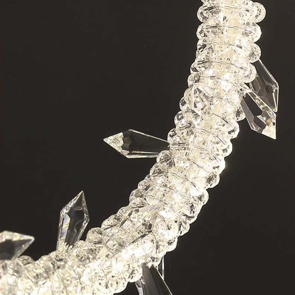 Audara-Modern 12-inch Crystal Pendant Lights, European Minimalist Style, Suitable for Installation in Various Spaces Such As Bedrooms, Hotels, Restaurant Entryways, Cafes, and Kitchen Islands.
