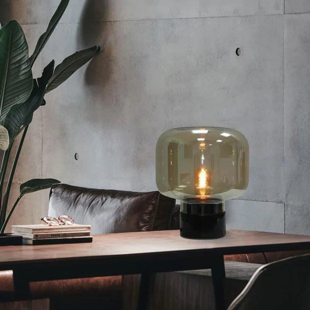 Audara-Creative Personalized Study Room Model Room Desk Light Modern Simple Glass Marble Desk Lamp Restaurant Hotel Front Desk Lounge Area Lighting Fixture Villa Living Room Counter Couch Side Table Lamp