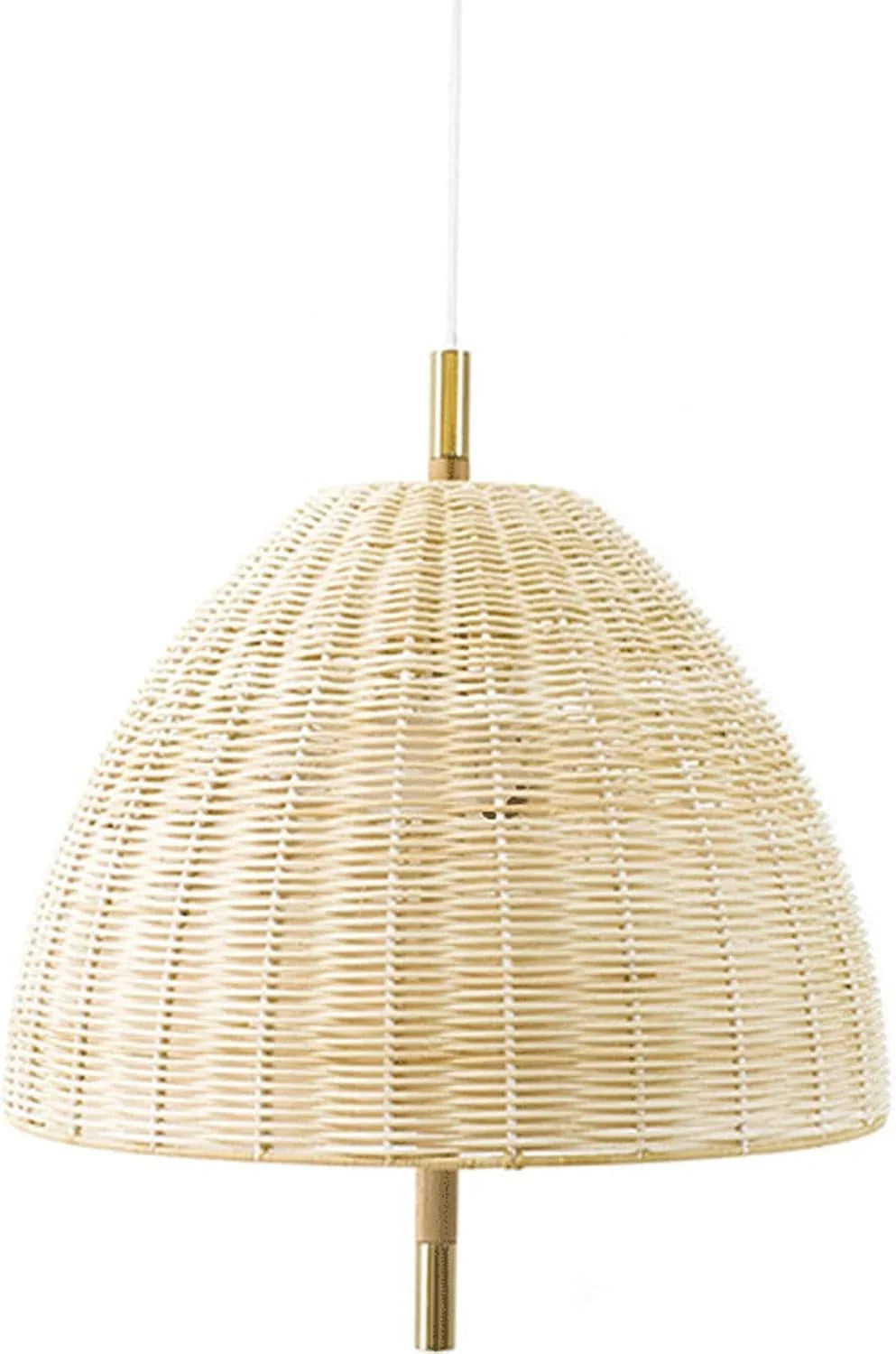 Audara-16in Woven Rattan Pendant Light Bohemian & Wabi-Sabi Style Multi-Functional Ceiling Light Fixture Suitable for Bedrooms, Hotels, Study Rooms, Dining Areas, Entryways, and More Retro Lamp
