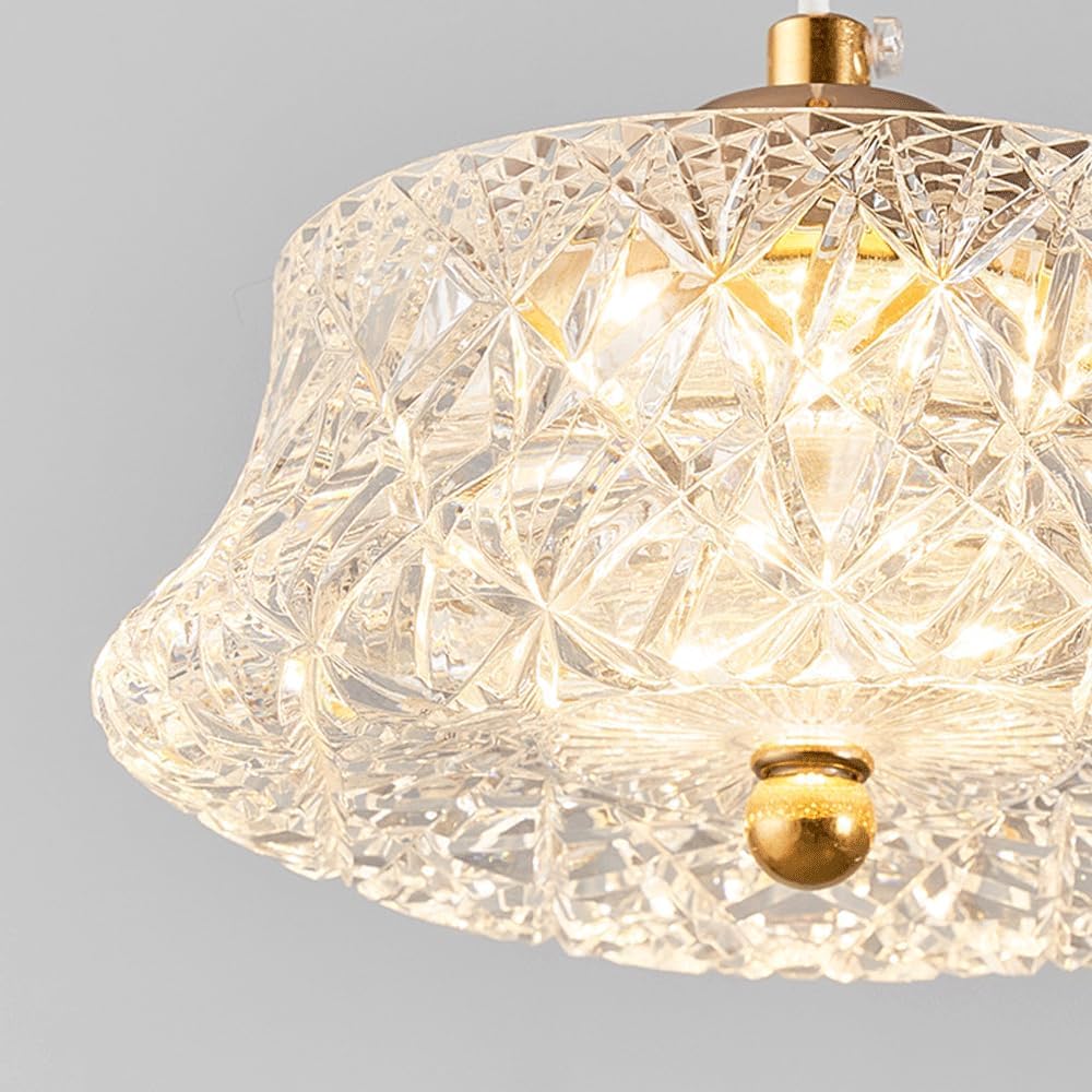 Audara-6-inch Bohemian Luxury Crystal Pendant Light: Its Small Size Easily Adapts to Various Spaces, Including Bedrooms, Hotels, Studies, Living Rooms, Kitchens, Islands, and Entryways.