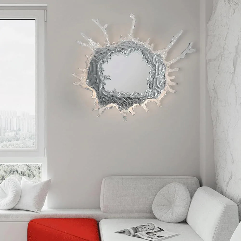 Audara-Hotel Villa Ambience Wall Lamp Fashion Art Water Drops Wall Lights Entryway Aisle Corridor Decoration Sconces Scandinavia Simple Glass Mounted Lighting Fixture
