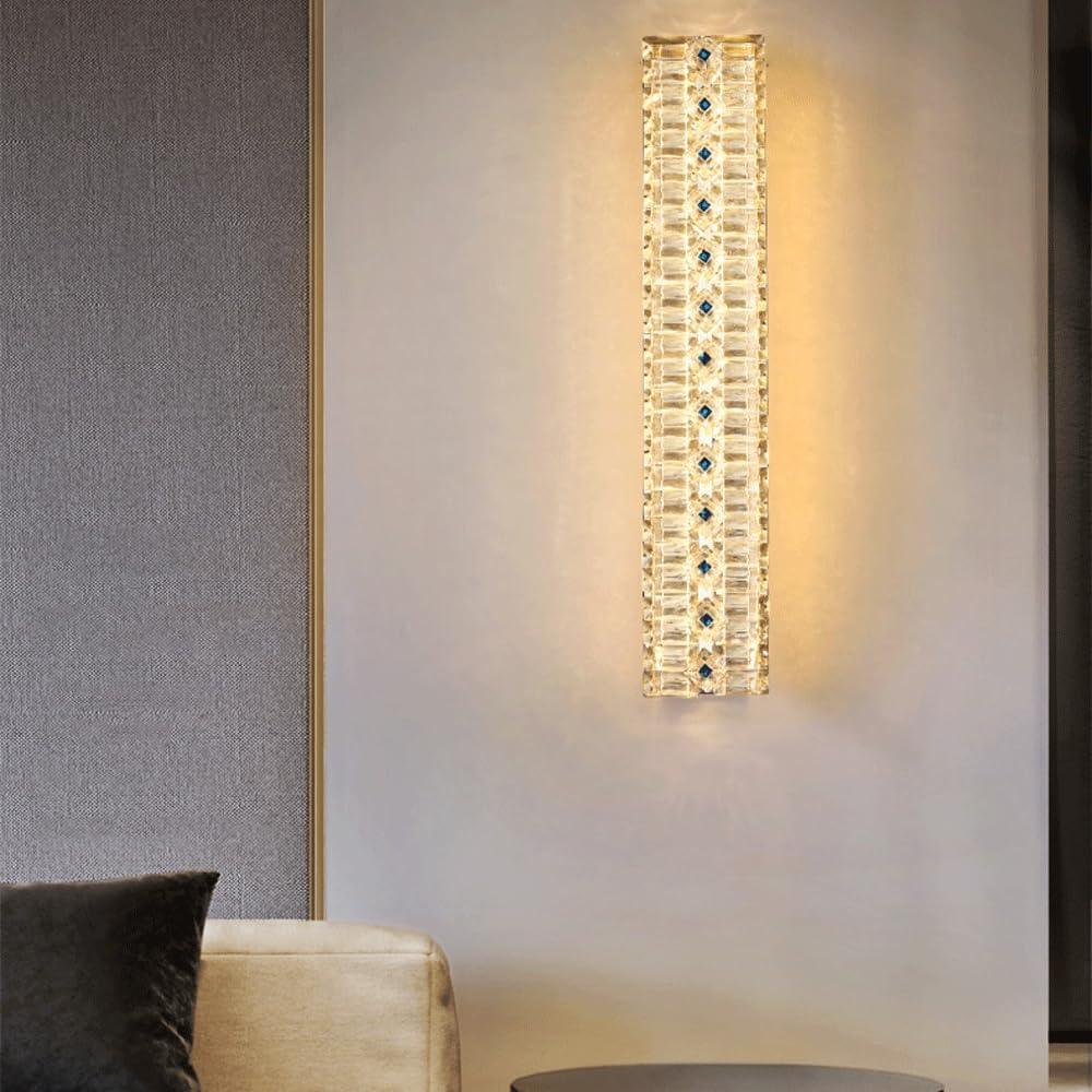 Audara-Modern Minimalist Wall Lamp Bedroom Bedside Ambience Sense Wall Lights Italian Light Luxury Crystal Sconces Scandinavian Background Wall Living Room Decorative Mounted Lighting Fixture