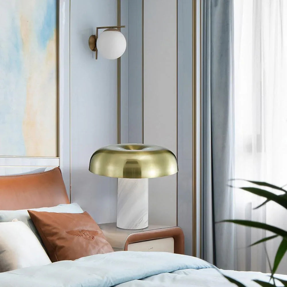 Audara-Post-modern Creative Marble Desk Light Scandinavian Simple Bedroom Study Room Living Room Desk Lamp Club Dining Room Coffee Shop Table Lamp Sample Room Show Room Hotel Front Desk Lighting Fixture