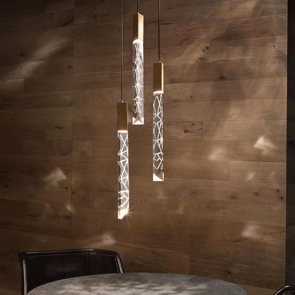 Audara-Small-Sized Crystal Pendant Light, Minimalist Modern Style, Bohemian Decorative Chandelier, Suitable for Various Scenarios Such As Bedrooms, Hotels, Studies, Bedside Tables, and Entryways.