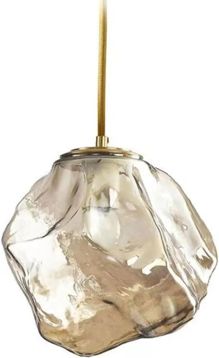 Audara-Crystal Pendant Light, Small-Sized Ice Cube-Shaped Decorative Bedroom Chandelier, Modern and Luxurious Style, Suitable for Various Spaces Such As Hotels, Kitchen Islands, Entryways, and Cafes