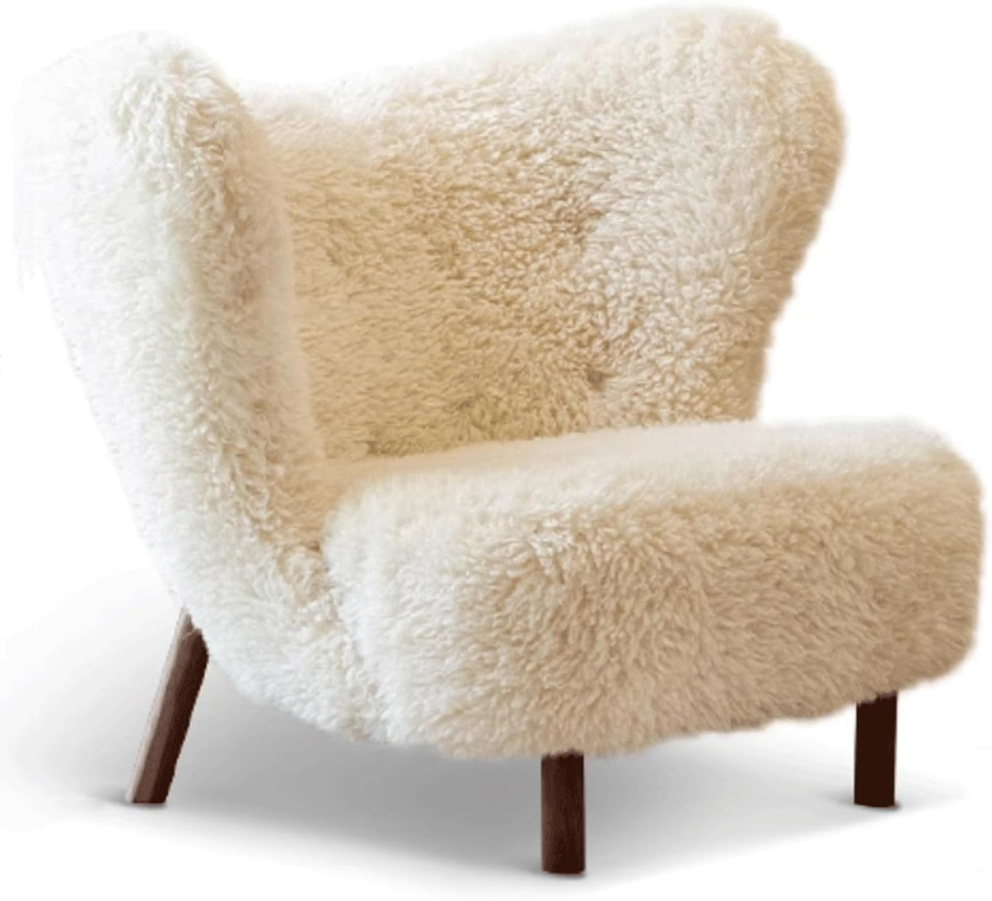 Audara-Floral Fabric Leisure Single Sofa Chair 34 Inch Small-Sized Compact Living Room Chairs with Wrap Around Wingback Chair Furniture Suitable for Bedrooms, Offices, and Hotels
