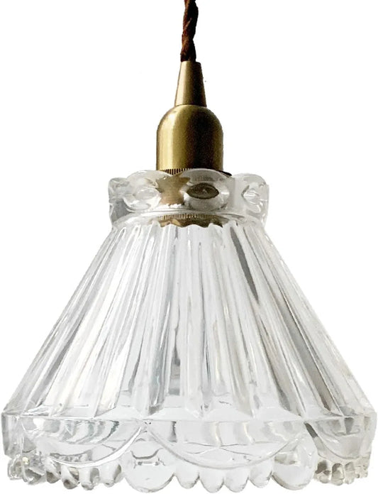 Audara-6-inch Crystal Pendant Light, Suitable for Bohemian and Modern Minimalist Styles. Small Size, Ideal for Bedrooms, Hotels, Studies, Living Rooms, Kitchen Islands, Entryways, and Other Spaces.