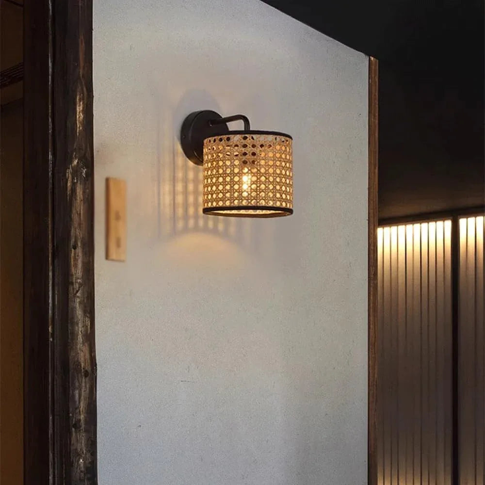 Audara-Japanese Simple Wall Lamp Creative Personalized Bedside Wall Lights B&B Hotel Zen Sconces Bedroom Aisle Corridor Mounted Lighting Fixture