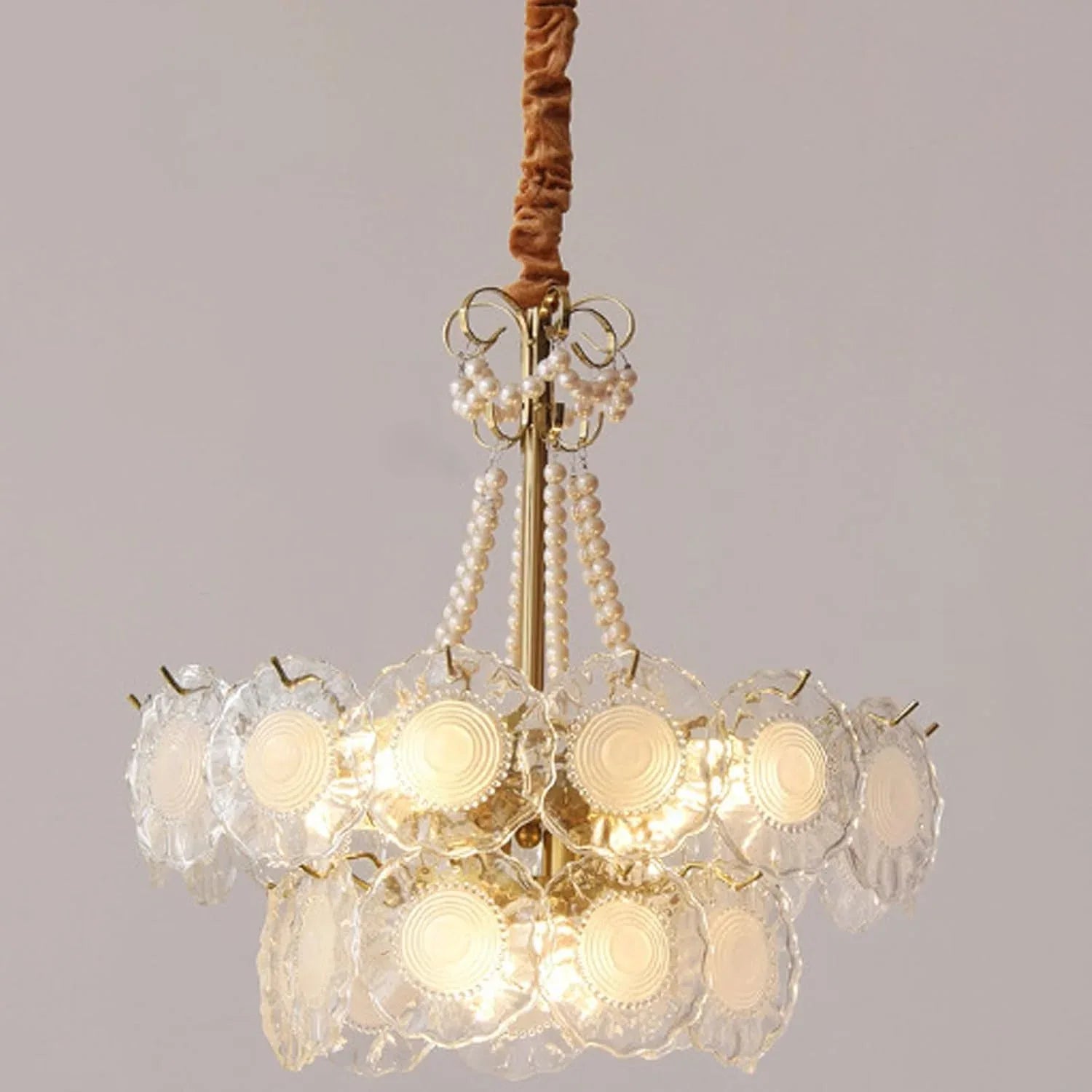 Audara-20-inch Crystal Chandeliers Round-Shaped European Modern Chandeliers Suitable for Living Rooms, Bedrooms, Studies, Dining Rooms, Hotels, Kitchens, and Island Ceiling Lights
