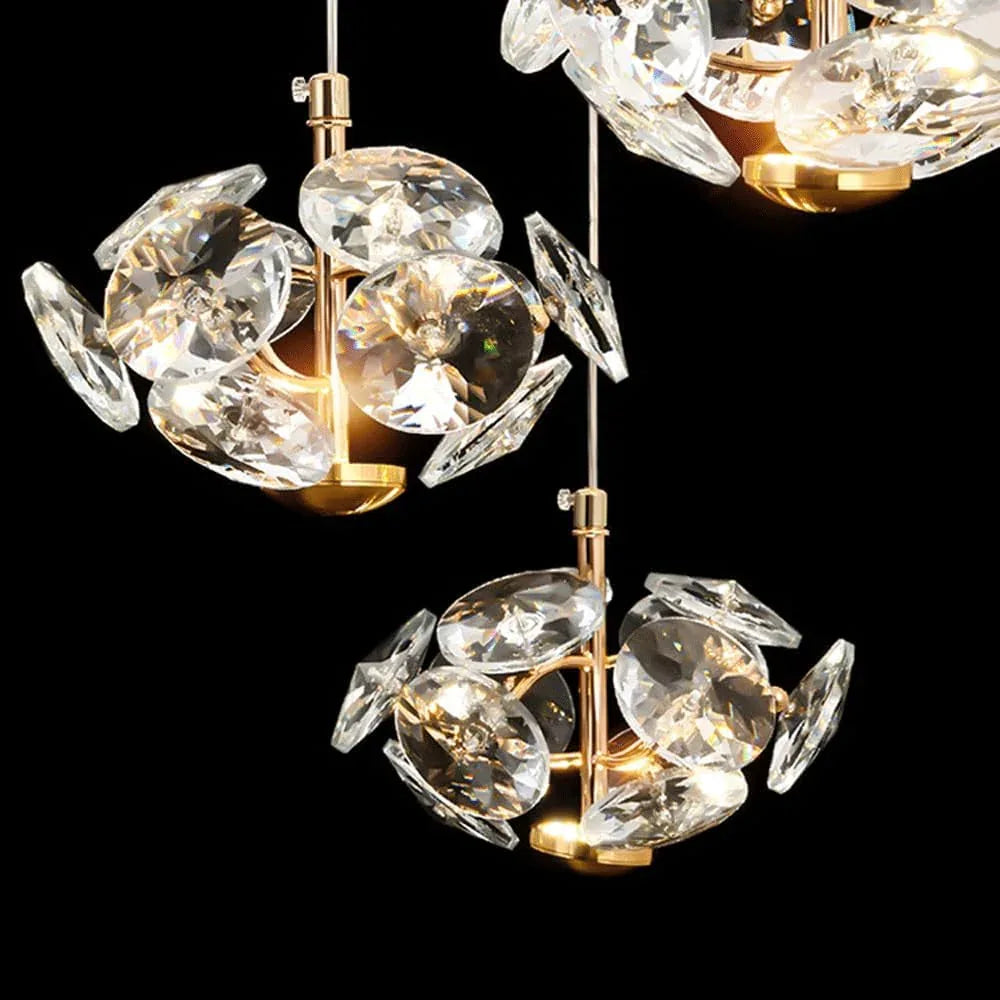 Audara-Crystal Pendant Light, 7.5in. Creative Mini Pendant Lights. Suitable for Modern, Minimalist, Bohemian, and European Styles. Ideal for Bedrooms, Hotel Kitchens, Islands, Entryways, Etc.