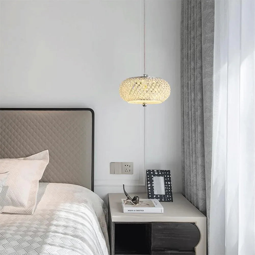 Audara-Crystal Pendant Light in A Bohemian Style, Minimalist Design, Multi-Style Lighting Fixture Suitable for Living Rooms, Cafes, Dining Rooms, Kitchen Islands, and Entryways.