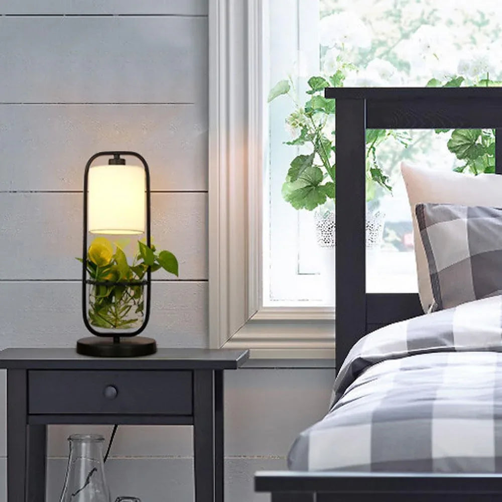 Audara-Creative Personalized Bedroom Living Room Desk Light Warm Metal Glass Desk Lamp Study Office Club Table Lamp Restaurant Coffee Shop Farmhouse Villa Lighting Fixture