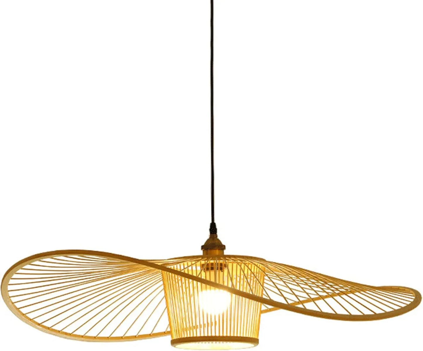 Audara-24-inch Rattan Woven Pendant Light Bohemian Wabi-Sabi Style Multi-Functional Ceiling Light Fixture Suitable for Bedrooms, Hotels, Study Rooms, Dining Areas, Entryways, and More Retro Lamp