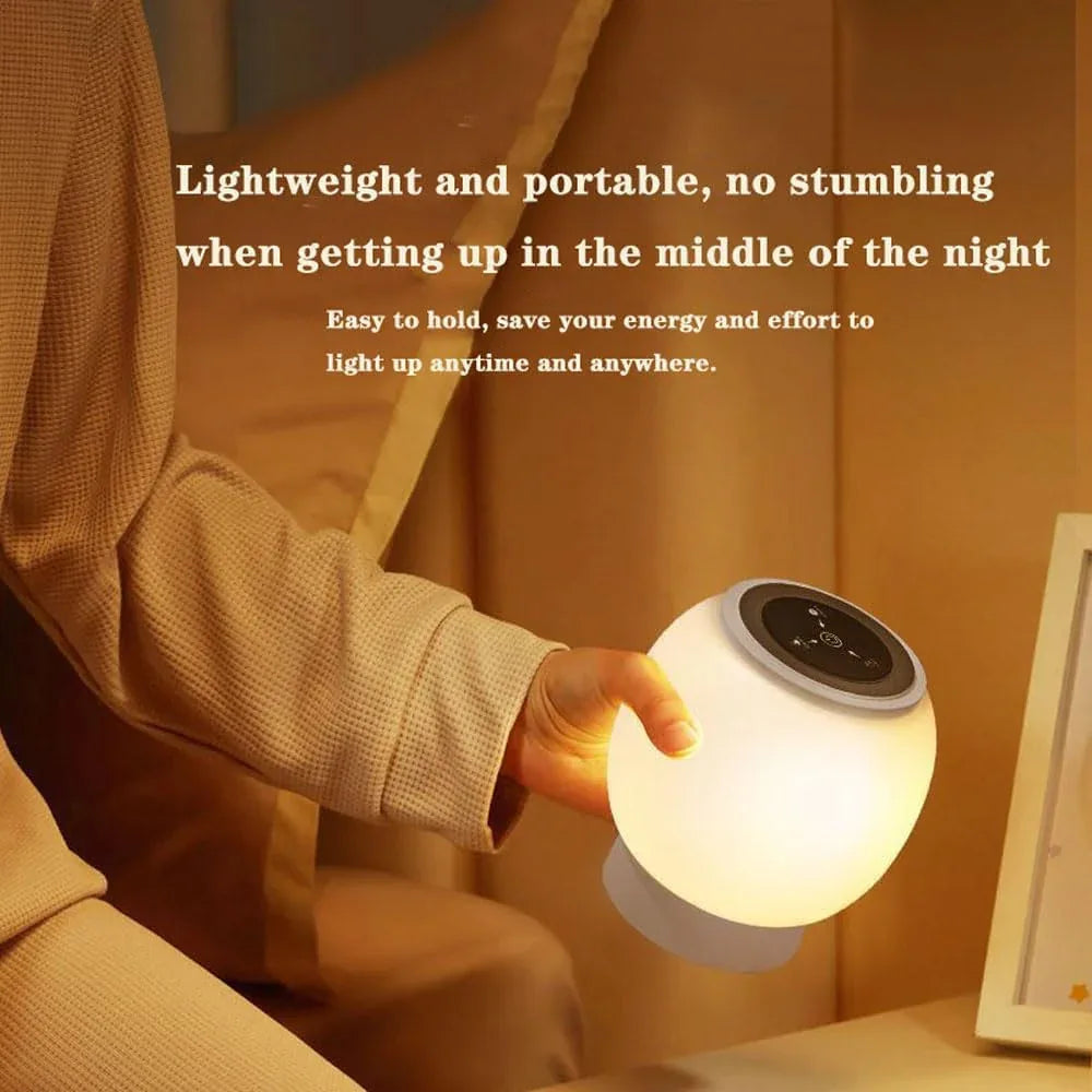 Audara-Eye Protection Infinitely Dimmable/RGB16 Color Dimming LED Desk Light Portable Long Lasting Timing Touch Dimming Bedroom Bedside Night Desk Lamp Children's Room Table Lamp Dormitory Lighting Fixture