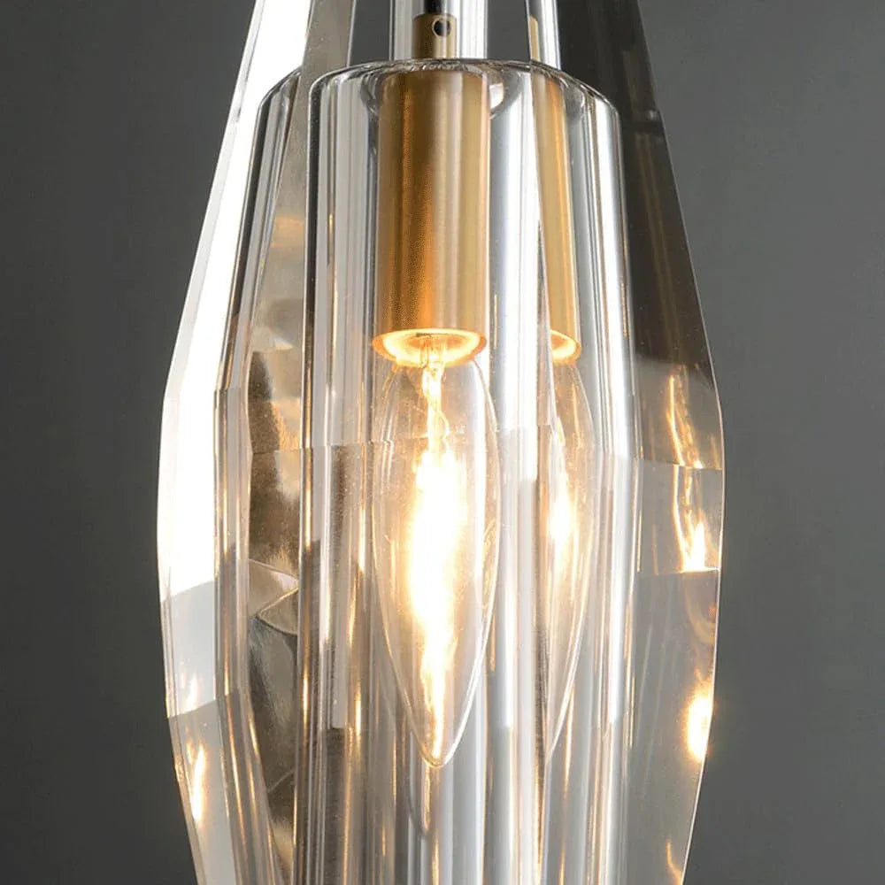 Audara-Small-Sized Crystal Pendant Light, A Modern Minimalist Bohemian Style Decorative Lamp Suitable for Various Spaces Such As Bedrooms, Hotel Entryways, and Cafes