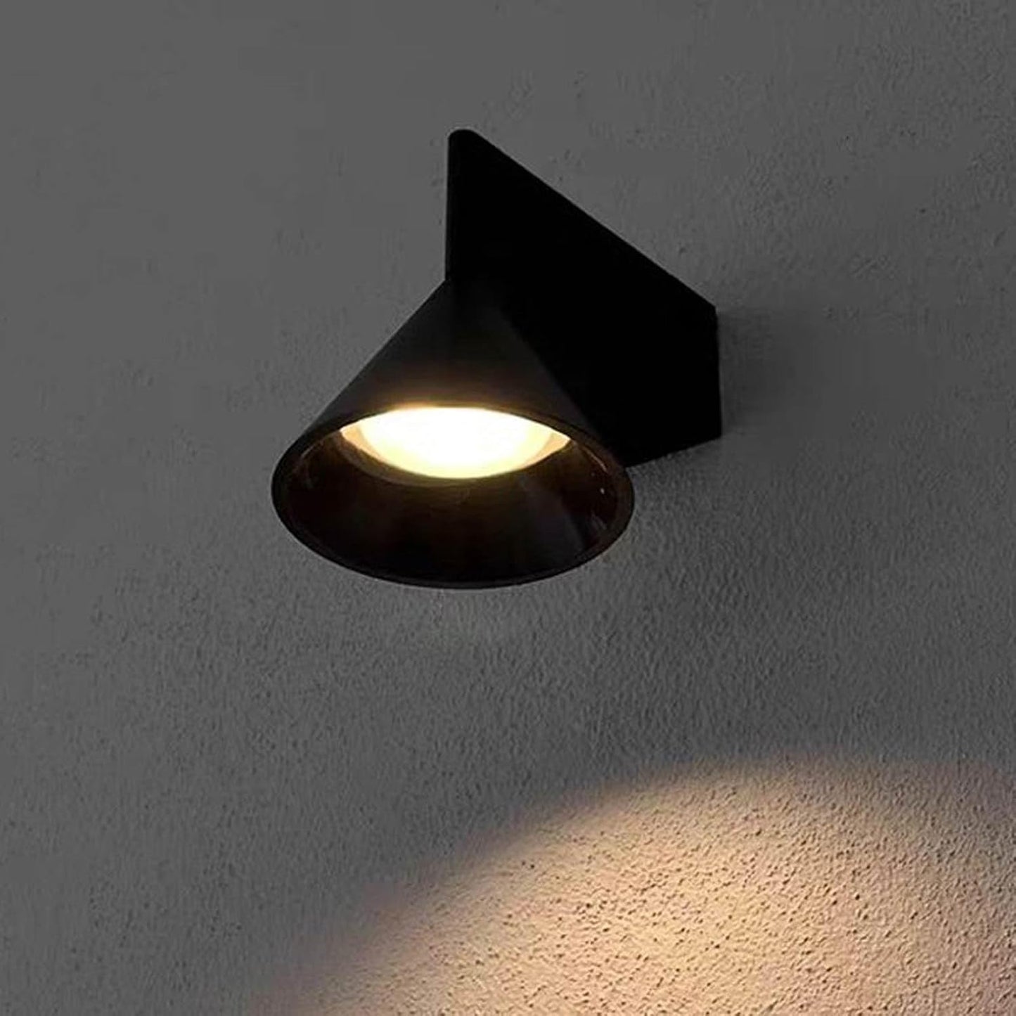 Audara-Sconces Wall Decor Set of 2 Minimalist Bedroom Headboard LED Wall Light Living Room Feature Wall & Hallway Wall Lamp Conical Unique Artistic Wall Light Fixture