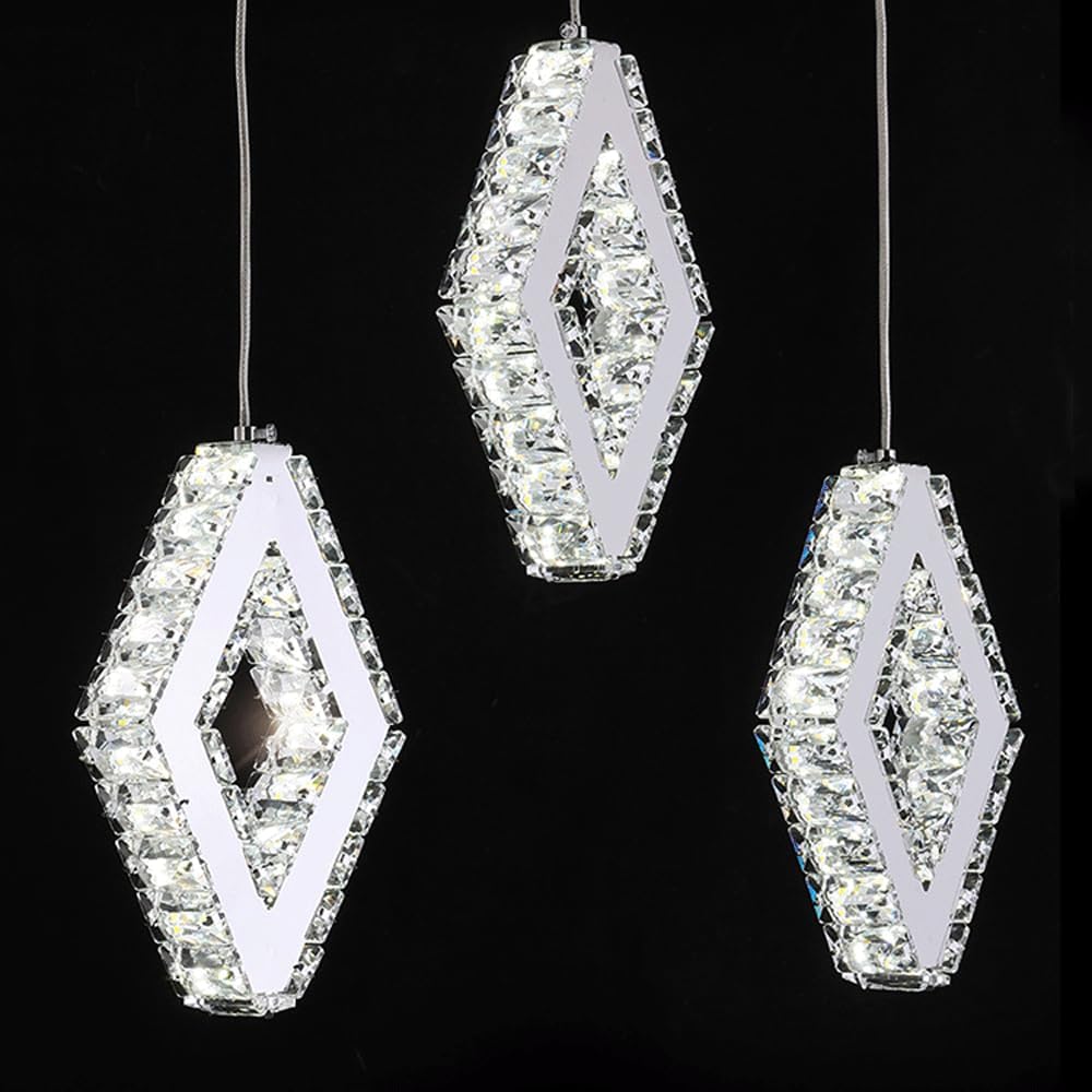 Audara-Crystal Pendant Light, 5-inch, Creative Decorative Lamp. Suitable for Modern, Minimalist, Bohemian, and European Styles. Ideal for Bedrooms, Hotel Rooms, Kitchens, Islands, Entryways, Etc.
