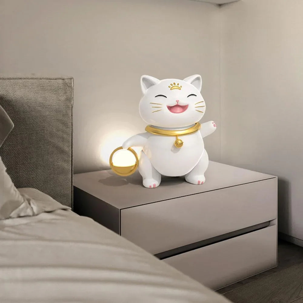 Audara-Modern Simple Entryway Wall Cabinet Bedroom Desk Light Cute Cartoon Metal Resin Desk Lamp Living Room Sofa Bedside Table Lamp Club Library Study Office Lighting Fixture