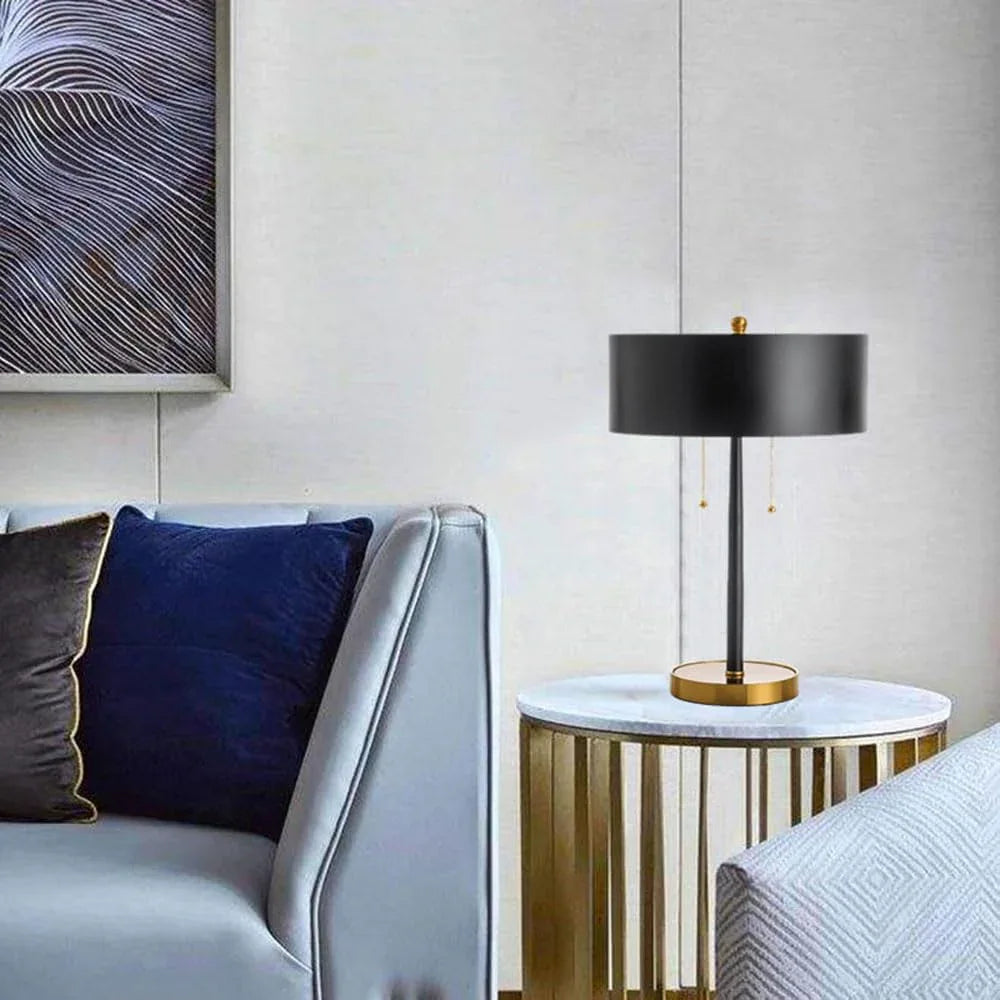Audara-Personalized Creative Drawstring Switch Bedroom Bedside Desk Light Modern Simple Fabric Desk Lamp Living Room Study Office Table Lamp Apartment Hotel Front Desk B&B Farmhouse Lighting Fixture