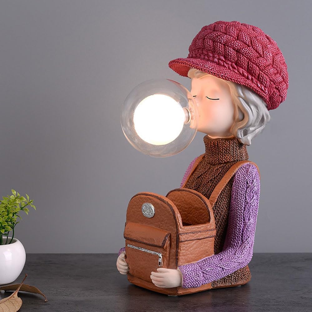Audara-Luxury Creative Bedroom Bedside Desk Light Romantic Cozy Resin Glass Desk Lamp Girls Room Kids Room Study Dormitory Table Lamp Mall Restaurant Decoration Lighting Fixture