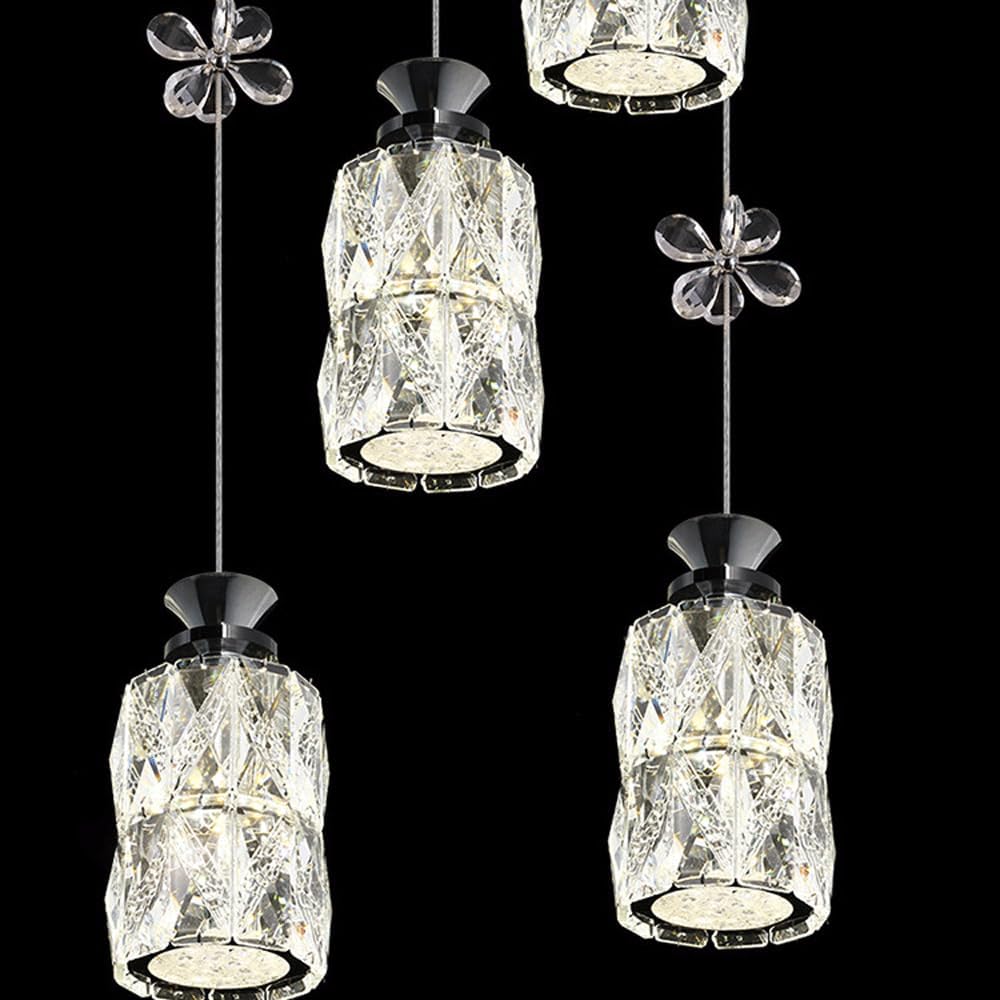 Audara-Crystal Pendant Light, 4-inch, Creative Decorative Lamp. Suitable for Modern, Minimalist, Bohemian, and European Styles. Ideal for Bedrooms, Hotel Rooms, Kitchens, Islands, Entryways, Etc.
