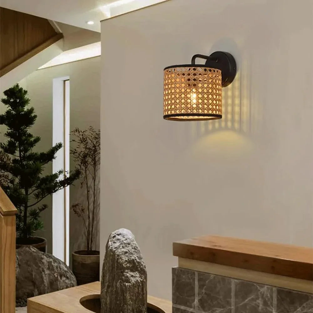 Audara-Japanese Simple Wall Lamp Creative Personalized Bedside Wall Lights B&B Hotel Zen Sconces Bedroom Aisle Corridor Mounted Lighting Fixture