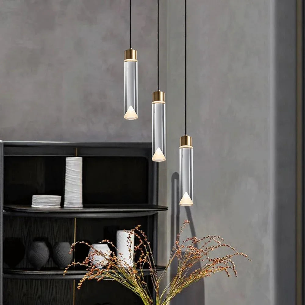 Audara-Crystal Pendant Light, A Modern and Luxurious 2-inch Pendant Lamp, Suitable for Various Lighting Scenarios Such As Bedrooms, Studies, Dining Rooms, Entryways, Cafes, and Kitchen Islands